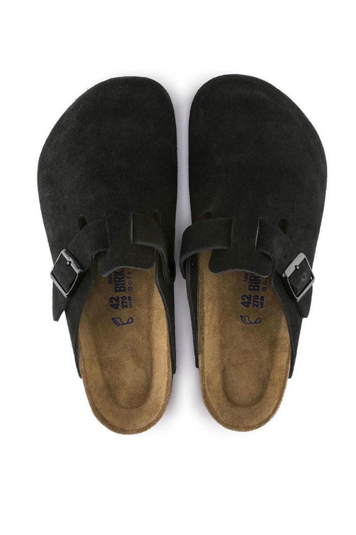 Birkenstock Boston Narrow Width in Black – Suburban Shoes