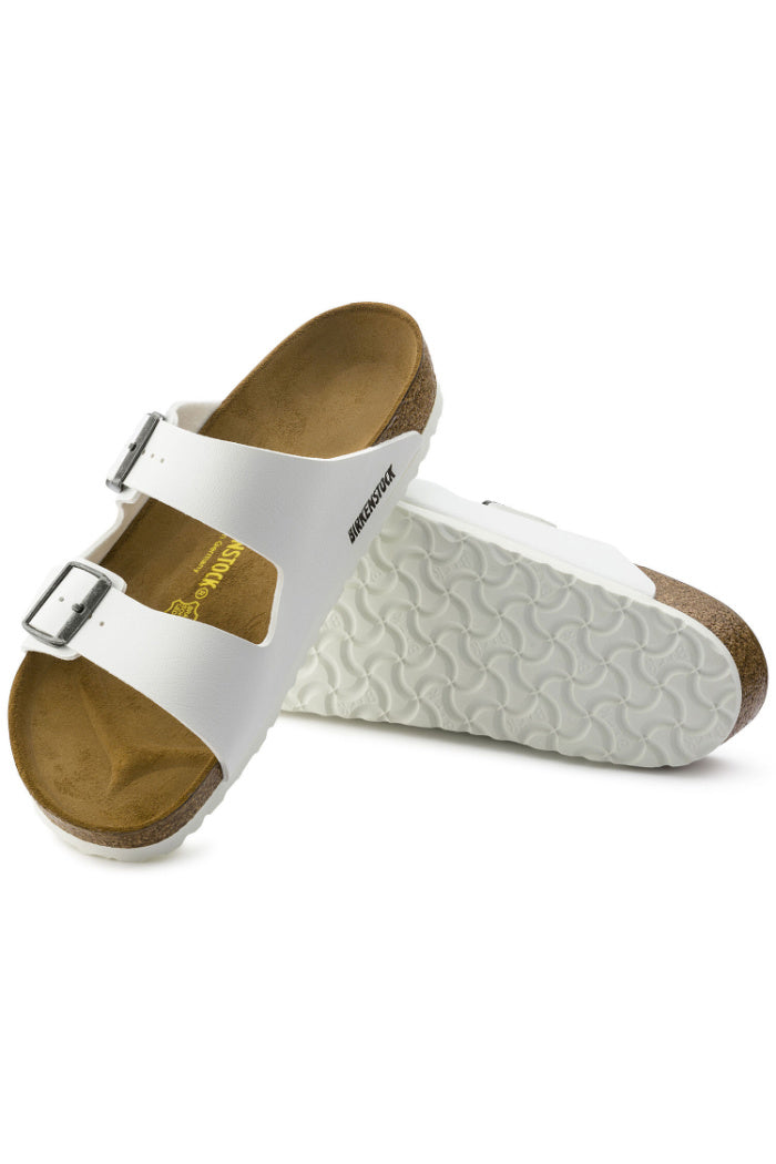 Birkenstock Arizona BS Regular Width in White – Suburban Shoes