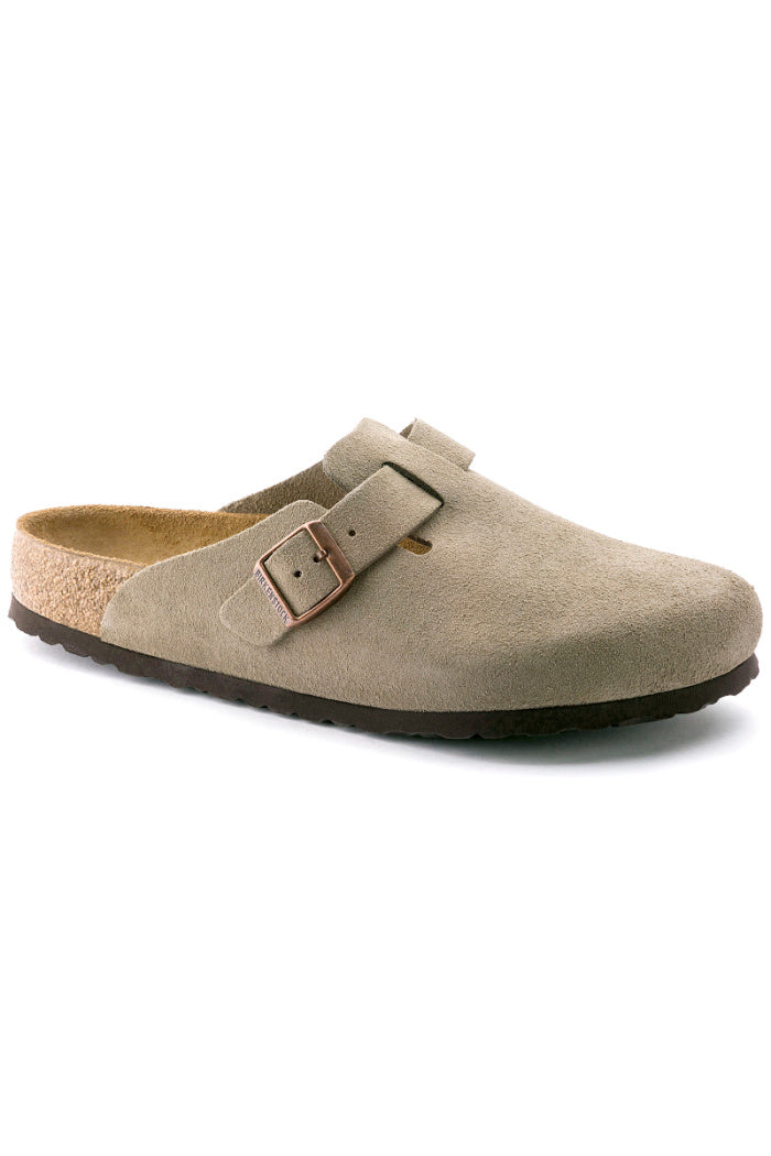 靴 BIRKENSTOCK Exclusive Boston(Narrow) Birkenstock Boston Narrow Width in Taupe – Suburban Shoes