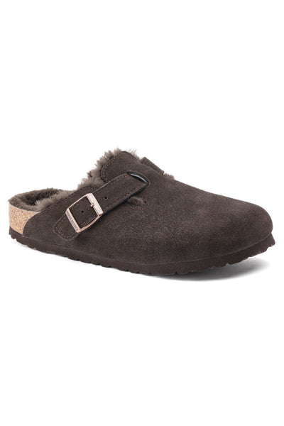 Birkenstock Boston Shearling Narrow Width in Mocca – Suburban Shoes