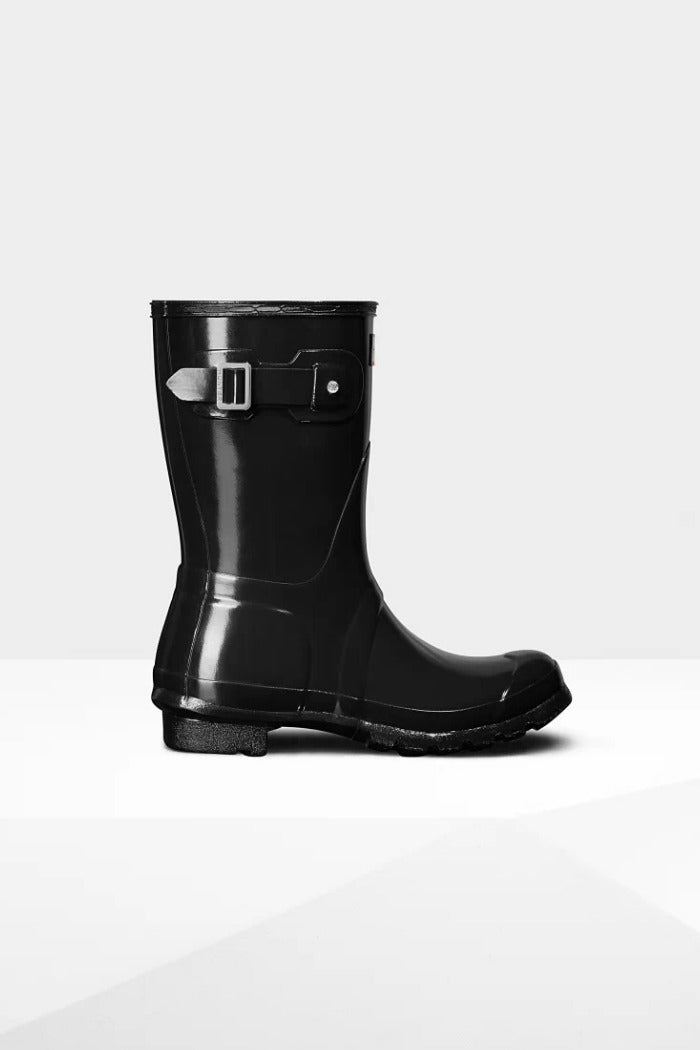 Original Short Gloss Shiny Black Wellies HUNTER WOMEN'S ORIGINAL
