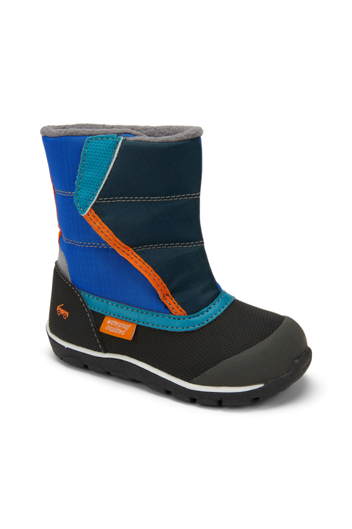 See Kai Run Boys Baker WP/IN Navy Blue Mix – Suburban Shoes